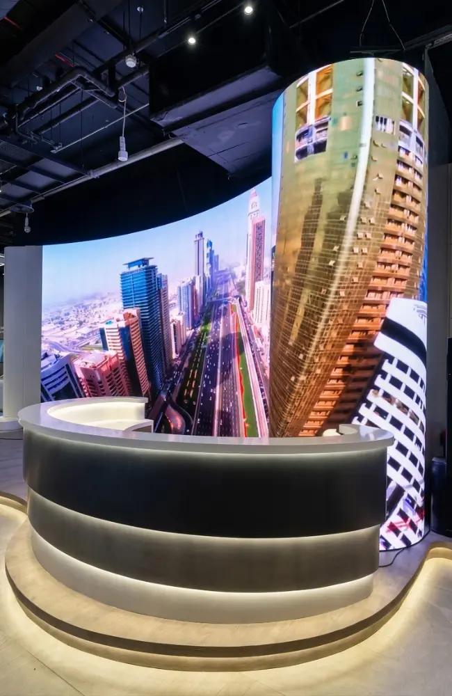 LED display installation
